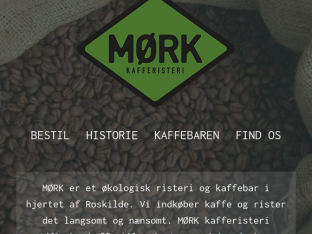 Screenshot fra https://moerkkaffe.dk/