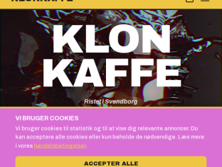 Screenshot fra https://www.klonkaffe.dk/